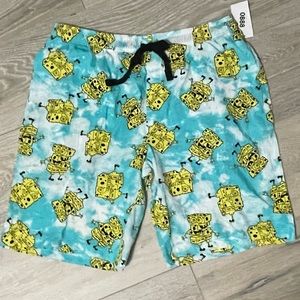 NEW Men’s SpongeBob Square Pants sleep shorts LARGE